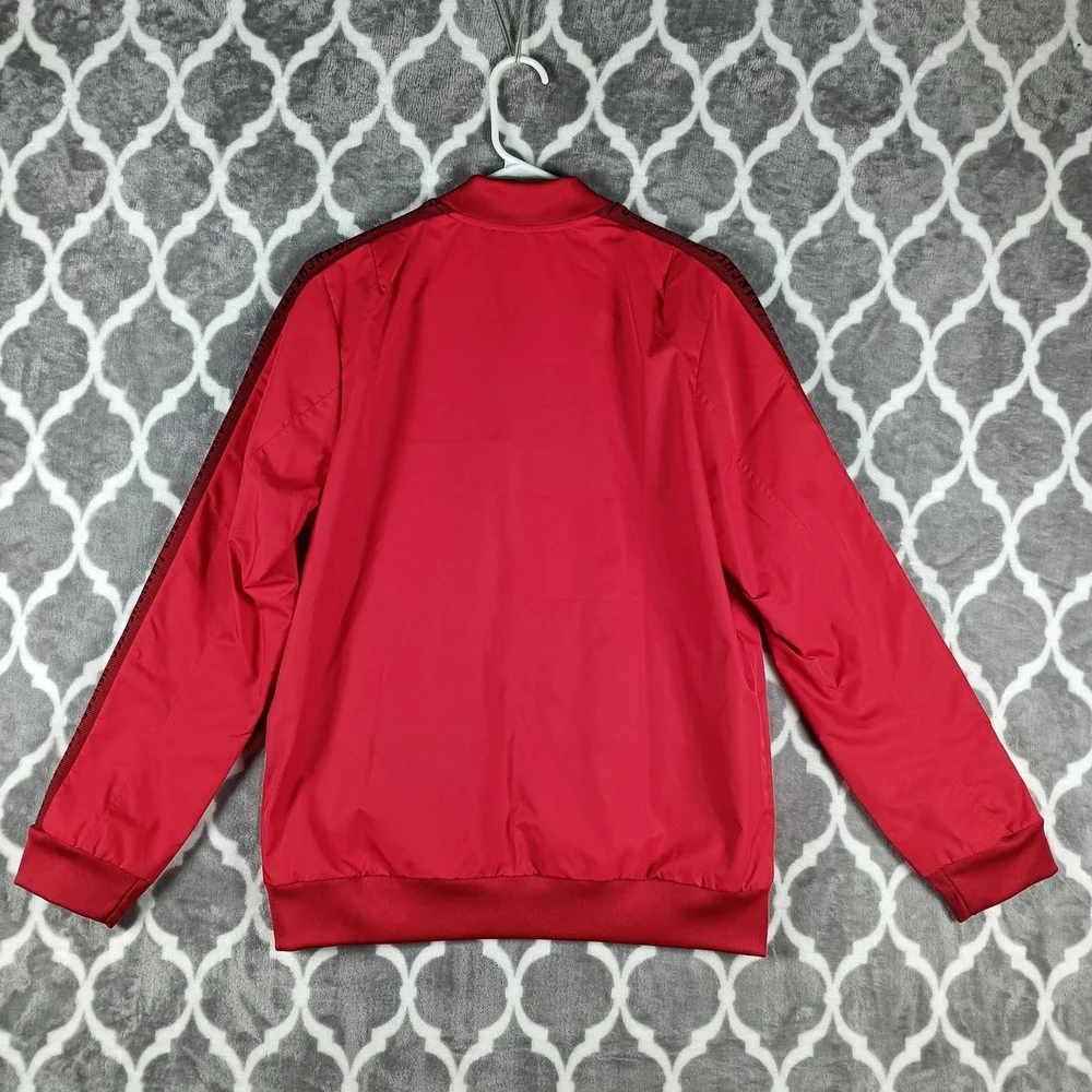 Manchester United FC Adidas Jacket Youth Large Red Full Zip Soccer